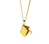 Storage Bag Engraved Mail Envelope Neck Chain Unique Photo Locket Necklace Delicate Pendant Neckchain Collarbone Chain Jewelry Love Heart Pendant