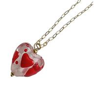 Storage Bag Fashion Glaze Heart Pendant Necklace Sweet Cool Clavicle Chain Simple Choker Necklace Statement Jewelry Neck Chain Pendant Collar Choker For Women