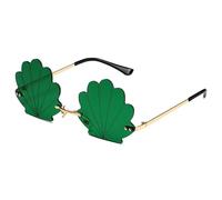 Storage Bag Fashionable Rimless Shell Sun Glasses With Fun Designs For Party Wear And Music Festival Costume Accessories
