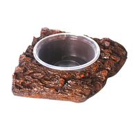 Storage Bag Feeding Tray With Bowl Reptiles Resin Feeding Bowl Food Water Dish For Bearded Dragon Terrarium Accessories Reptiles