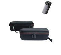 Storage bag for Anker 737 Powerbank, daunke diagonal woven PU and EVA design, waterproof, shockproof, scratch protection, easy to use and carry, just case,Black