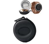 Storage bag for Atheewon Military Smart Watch, daunke diagonal woven PU and EVA design, waterproof, shockproof, scratch protection, easy to use and carry, just case,Black