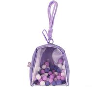 Storage Bag for Paradise, Transparent for mini Stylish Functional Gaming Device Carry Case Portable Protection Organiser Dustproof Pouch(purple)