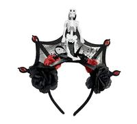 Storage Bag Halloween Bride Devil Lace Headband Dark Blood For Carnivals Party Handmade Day Of The Dead Party Costume Devil Headwear Halloween Skull Headbands