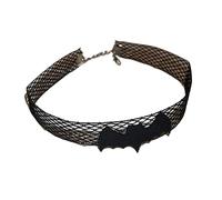 Storage Bag Halloween Choker For Women Girl Elegant Black Lace Choker Cool Steampunk Spiders Collar Necklace Jewelry Gift Women Black Mesh Necklace For Music Festivals Dramatic And Theatrical