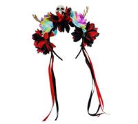 Storage Bag Halloween Colorful Flower Skeleton Hand Skull Headband Resin Party Hair Accessory For Adults Kids Costume Parties Decoration Halloween Hairband