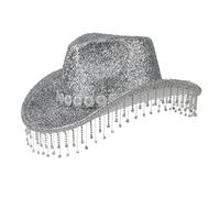 Storage Bag Heavy Cowboy Hats Tassels Crystal Hat For Disco House Cocktails Parties Vacation Sparkly Tassels For Comedian Cowboy Hats