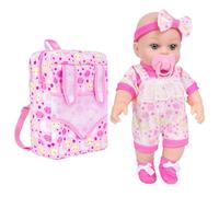 Storage Bag Infant Dolls Set With Backpack And Clothing Set For Children Early Education Little Girl Comforting Parenting Toy 12Inch Educational Doll