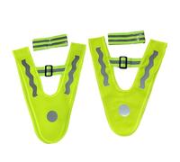 Storage Bag Kids Reflective Outdoor Vest And Arm Wrist Band Set Kid Reflective Gear High Visibility Waistcoat Vest Running