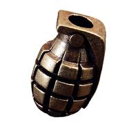 Storage Bag Metal Grenades Pendant For Keychain And Backpack Decoration Unique Grenades Charm Paracord Accessories Carved Brass Necklace
