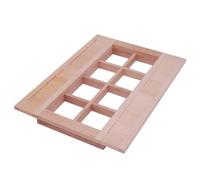 Storage Bag Miniature Wooden Shutter Blinds For Dollhouses Scene Display Accessories 1/12 Scale Craft Model Home Display Decoration Dollhouses Window Shutters