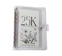 Storage Bag Money Saving Challenge Album Large Capacity 2500 Compartment Monthly Money Saings Album Home Organization