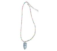 Storage Bag Necklace Colorful Beaded Pendant Neckchain Versatile Neckwear Necklace Adjustable Chain Handmade Neckwear Sweet And Cute Neck Chain