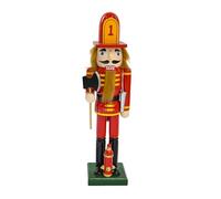 Storage Bag Nutcrackers Figurine Ornament Delicate Walnut Soldier Statue Wood Desk Decorations Soldier Party Ornament Festival Celebration Nutcrackers