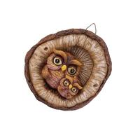 Storage Bag Outdoor Tree Faces Hanging Gnomes Decors For Yard And Garden Resin With Miniature Landscape Ornaments Owl Hanging Ornaments