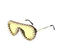 Storage Bag Popular Sun Glasses With Crystal Rivet Studded Popular Eyeglasses For Various Occasion And Outfit Casual Wear