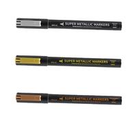 Storage Bag Precise Tip Paint Pens Metallic Marker Brush Pen For Craft Model Enthusiasts And Metal Surfaces Restoration Scratch Repair Marker