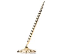 Storage Bag Retro Metal Ballpoint Pen Attached Base Stand Desk Office Counter Wedding Guest Sign Pens Colored Pens For Note Taking