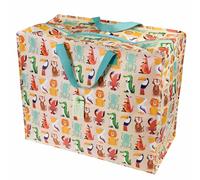 Storage Bag Rex London Jumbo Colourful Creatures Beige 58x28x48 cm