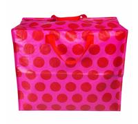 REX LONDON Red on Pink Spotlight Jumbo Storage Bag