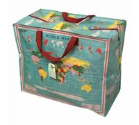 Storage Bag Rex London Jumbo World Map Green 58x28x48 cm