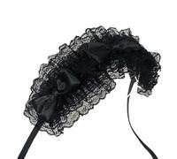 Storage Bag Rosette Girl Ruffled Headwear Lace Trim Cosplay Flouncing Headwear French Maid Headpiece Bows Headbands Bows Hair Accessory