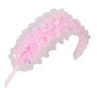 Storage Bag Rosette Girl Ruffled Headwear Lace Trim Cosplay Flouncing Headwear French Maid Headpiece Bows Headbands Bows Hair Accessory