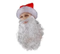 Storage Bag Santa Clause Costume Accessories Santa Hat Beard Eyeglasses Hair For Men Women Christmas Photography White Beard For Adults