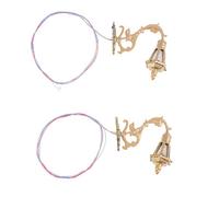 Storage Bag Set Of 2 Multipurpose Dollhouses Wall Lamp Models Fashion Accessory For Garden Yard And Sand Table Lighting Daily Use Dollhouses Interior Lighting
