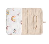 Storage Bag Soft Cotton Infant Bed Rails Storage Organizers Bag Providing Quick Access to Essential During Nighttime Care Cotton Crib Pouches
