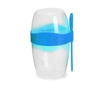 Storage Bag Spill Proof Salad Cup Set with Spoon Portable Double Layer Breakfast Salad Cups Oatmeal Cereal Nut Yogurt Cup Large Capacity Container