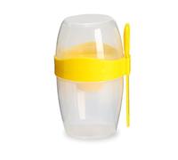 Storage Bag Spill Proof Salad Cup Set with Spoon Portable Double Layer Breakfast Salad Cups Oatmeal Cereal Nut Yogurt Cup Large Capacity Container