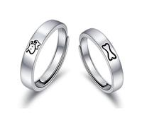 Storage Bag Unisex His And Hers Rings Elegant Heart Shaped Couple Rings Jewelry Elegant And Fashionable Finger Adornment Unisex