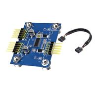 Storage Bag USB2.0 9Pin Header Splitter Double Port Expansion Adapter For PC Small Form Factor Case Not Require External Power USB Header Splitter