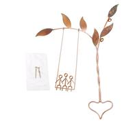 Storage Bag Wall Decorations Rooted In Love Swing Sculpture Wall Art Hangings Ornaments For Home Bedroom Living Room Decor Metal Hangings Decor
