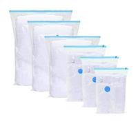 Storage Bags 10 pcs Transparent and Blue 70 x 50 cm