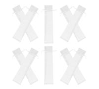 Storage Bags 10pcs Drawstring for Jewelry Organza White