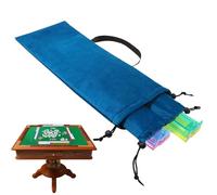 Storage Bags for Mahjong Pusher, 2 Pieces Pull Cord Case, Mahjong Stand Sliding Bag for Travel and Games and Parties Home Clubs Tournaments