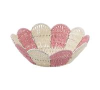 Storage Basket As A Woven Fruit Bowl And Table Decoration. Organizer for Cosmetics. Lightweight And Portable for The Dining Table, Living Room And Dre, Pink