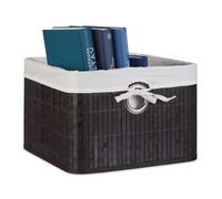 Storage basket Bamboo Organiser Multi-Purpose Container Removable Lining