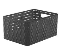 Storage Basket "Country" 11 L Anthracite 32.8 x 23.8 x 16 cm Box Carrying