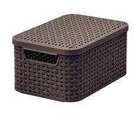 Storage Basket Curver Universal Brown Cover Rattan Style S 205839