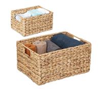 Storage basket Decorative Organiser Set Versatile Wicker Boxes Stackable