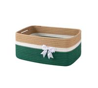 Storage Basket Gift Shelf Bin Nursery Organiser Linen Fabric Foldable With Handle