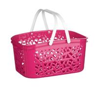 Storage Basket Hot Pink/White Plastic 4.5L