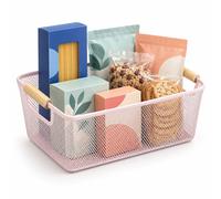 Storage basket Metal wire bin Foldable Lightweight Organiser basket Stackable