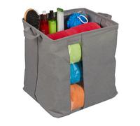 Storage basket Organiser Box Rectangular Fabric Unit lightweight Grey