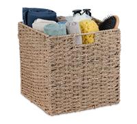 Storage basket Seagrass Organiser Foldable Lightweight Woven Storage Basket