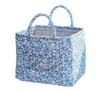 Storage Basket Set with Open-Top Access and Handles, D | Built-in Handles, Front Exterior Pockets, Separate Storage for Toys and Plush Toys in Living Room Areas