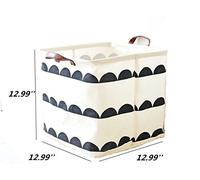 Storage Basket Small, Morbuy Toys Blankets and Laundry Newborns Gifts Nursery Organizer for Organizing Bin-Collapsible Hamper Original Linen and Fabric Diaper Boxes Holders Water-proof Small with Handle Christmas Gift (Prism)